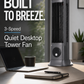 3-Speed Quiet Desktop Tower Fan