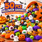 🎃 100PCS Halloween Mochi Squishy Toys – Cute Sensory Party Favors & Goodie Bag Fillers✨