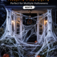 Halloween Scary Party Decoration Spiders & Stretchy Cobweb