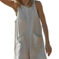 Casual Jumpsuit Stretch Sleeveless Shorts Jumpsuit