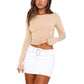 🔥Women’s Basic Slim Open Navel T-shirt🔥