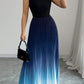 👗 40% OFF💜 Ombre Pleated Sleeveless Mock Neck Maxi Dress