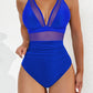 💥Last Day Special Sale 49% OFF💃Women's Mesh Ruched One-piece Swimsuit