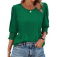 🏖️Womens 3/4 Sleeve T-Shirts Cute Crewneck Tees Blouses