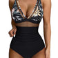💥Last Day Special Sale 49% OFF💃Women's Mesh Ruched One-piece Swimsuit