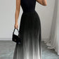 👗 40% OFF💜 Ombre Pleated Sleeveless Mock Neck Maxi Dress