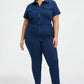 🩱Skinny Bootcut Denim Jumpsuit