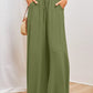 🔥 Hot sale 50% OFF🔥🌞Solid-color wide-leg high-waisted pants
