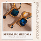 💎  Vintage Synthetic Diamond Earrings – Geometric, Dangling, Clip-On ✨