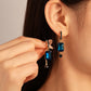💎  Vintage Synthetic Diamond Earrings – Geometric, Dangling, Clip-On ✨