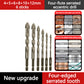 High-Strength 4-Flute Serrated Eccentric Drill Bit Kit
