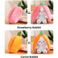 🍓 LAST DAY PROMOTION - 50%OFF🍓Strawberry Bunny Transformed into Little Rabbit🎀 Fruit Doll Plush Toy🐰