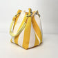 🏆👜  Boho Striped Knit Bucket Handbag for Women – Handmade Summer Beach Shoulder Bag