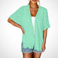🔥Summer Hot Sale 40％ OFF🏳️‍🌈2026 New Stylish Flowy Short Sleeve Cardigan✈️Buy 2 Free Shipping
