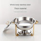🧑‍🍳The same as in a five-star buffet restaurant🍽️Stainless Steel Chafing Dish Buffet Set 5QT with Fuel Can Rack, Gold Food Warmer for Parties