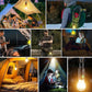 ⚡🌿 FAST CHARGE, GENTLE GLOW 🌿⚡ Hanging Camping Lantern – Vintage Style with Type-C Port, 400mAh Battery Lasts Hours. From Backyard BBQs to Moonlit Fishing, Your Perfect Portable Light. 🍢🌙🎣🏕️
