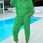 🔥Women's Two-Piece Solid Color Hooded Sweatshirt Set