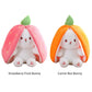🍓 LAST DAY PROMOTION - 50%OFF🍓Strawberry Bunny Transformed into Little Rabbit🎀 Fruit Doll Plush Toy🐰