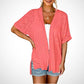 🔥Summer Hot Sale 40％ OFF🏳️‍🌈2026 New Stylish Flowy Short Sleeve Cardigan✈️Buy 2 Free Shipping