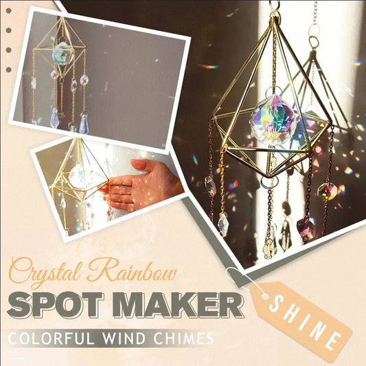 🌈 40% OFF! ✨ Crystal Rainbow Spot Maker – Creates Rainbows, White Crystal, Wind Chime ✨