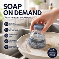 🎁2026 New Arrivals 50% OFF💥Scrubber Brush! Built-in soap, non-scratch & ergonomic. Clean pots easily – grab yours! ✅
