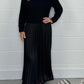 ⏳Time-limited Special⏰Women's Solid Color Long Sleeve Jumper & Pleated Bottom Dress