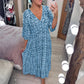 🌺2025 Summer Sale UP TO 65% OFF🥰Bohemian casual print V-neck waist wrap long dress