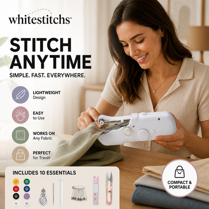 🧵 Mini Electric Sewing Machine – Lightweight, Portable & Easy to Use! ✨