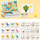 🔥Halloween Early Bird Sale🎉 Magnetic Puzzle Dress-Up Game Children's Double-Sided Educational Toy Portable Preschool Learning Toy
