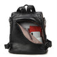 🎒 Women's Large Capacity Backpack – PU Leather, Chic Embossed, Comfortable 👜