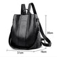 🎒 Women's Large Capacity Backpack – PU Leather, Chic Embossed, Comfortable 👜