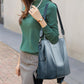 🎒 Women's Large Capacity Backpack – PU Leather, Chic Embossed, Comfortable 👜