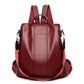 🎒 Women's Large Capacity Backpack – PU Leather, Chic Embossed, Comfortable 👜