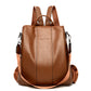 🎒 Women's Large Capacity Backpack – PU Leather, Chic Embossed, Comfortable 👜