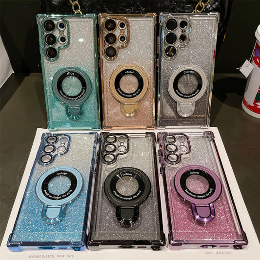 🔥🔥Magnetic Gradient Glitter Mobile Phone Cases for Samsung S22/23/24🔥