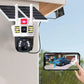🔥360° Smart Solar Surveillance Camera with Three-screen Monitoring