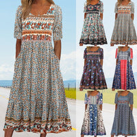 🌷Women’s Elegant Bohemian Print Dress
