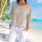🔥Summer cotton linen top with loose fit