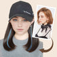 Stylish Shoulder-length Wig with Baseball Cap