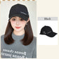 Stylish Shoulder-length Wig with Baseball Cap