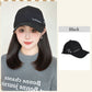Stylish Shoulder-length Wig with Baseball Cap