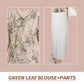Traditional Chinese Blouse & Pants Set for Women