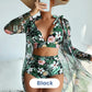 Women's 3 Piece Swimsuits with Kimono Cover Up