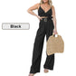 Spaghetti Strap Top Wide Leg Pants 2-Piece Set