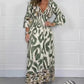 Breathable Fashion V-Neck A-Line Long Dress🔥Hot Sale - 50% OFF🔥