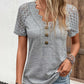 Lace short-sleeve T-shirt