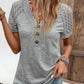 Lace short-sleeve T-shirt