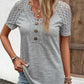 Lace short-sleeve T-shirt