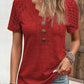 Lace short-sleeve T-shirt