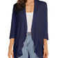 Solid color cardigan stretch blazer